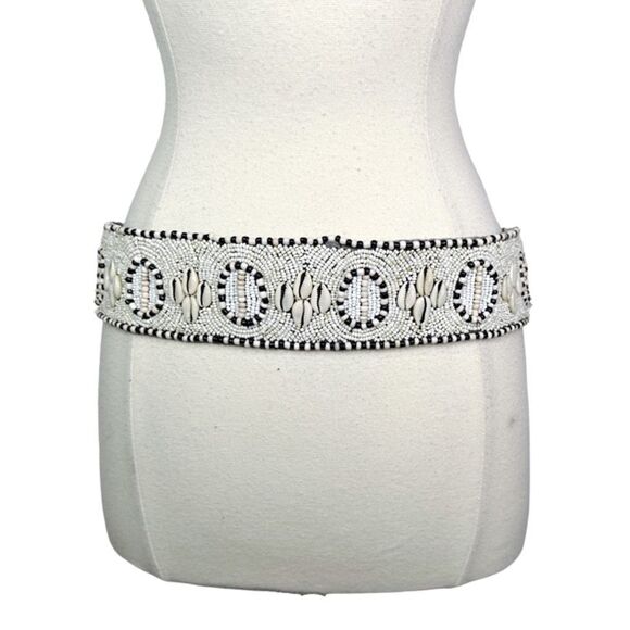 Cocobelle x Anthropologie Timor Komodo Beaded Belt - 29.5” x 2.25” - One Size - Picture 6 of 9